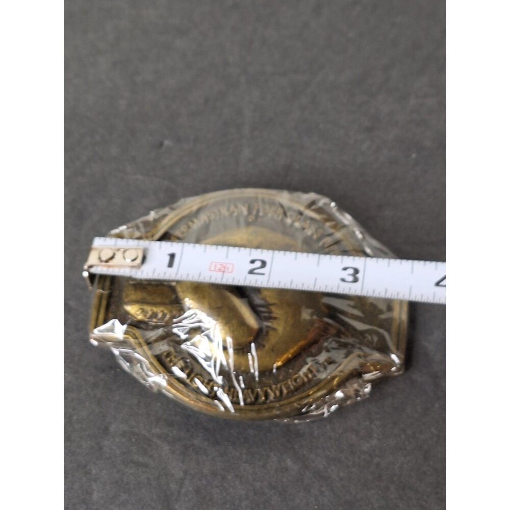Vintage Permastran Fiber Glass Pipe - The Light Heavy weight Brass Belt Buckle - Picture 4 of 5